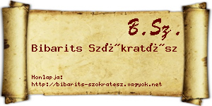 Bibarits Szókratész névjegykártya